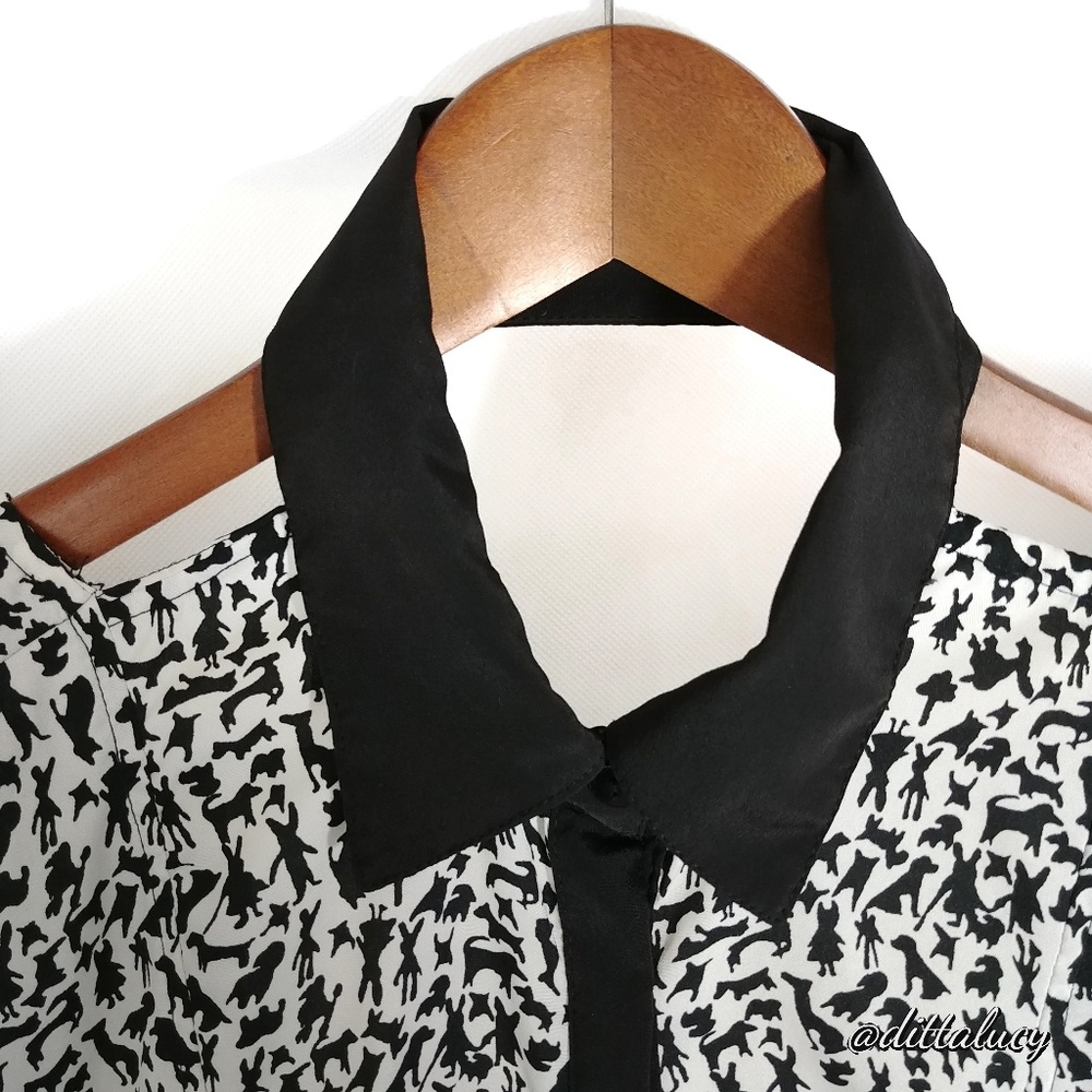 Angie Abstract Collard open back dress